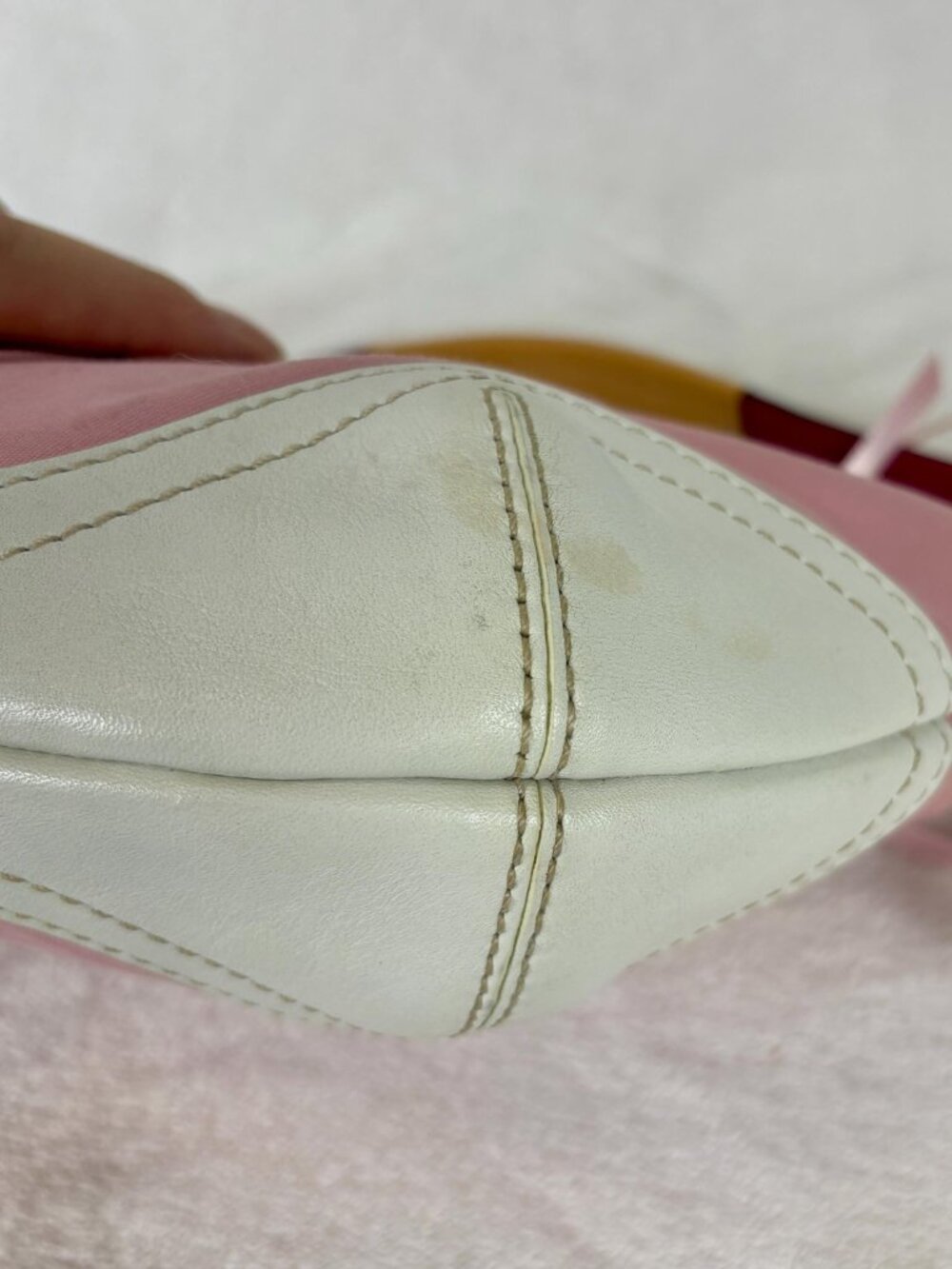 Vintage Y2K Coach Hampton/Soho Small Baby Pink Canvas Hobo - Picture 8 of 16